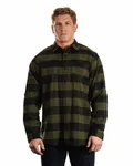 Herren-Hemd aus kariertem Flanell Armee