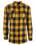 Herren-Hemd aus kariertem Flanell Gold
