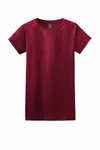 Gildan - T-shirt ajusté Softstyle pour dames Rouge cerise antique