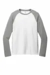 Allmade Unisex Tri-Blend Manica Lunga Colorblock Raglan AL6009 Grigio alluminio/bianco brillante