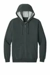 CornerStone Tough Fleece Felpa con cappuccio a zip intera CSF631 Erica antracite