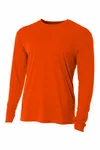 A4 Cooling Performance Long Sleeve Tee A4N3165 SAFETY ORANGE