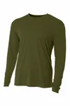 A4 Cooling Performance Long Sleeve Tee A4N3165 Military Green