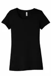 Bella + Canvas - Maglietta da Donna in Triblend a Maniche Corte Nero solido Triblend