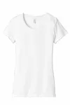 Bella + Canvas - Maglietta da Donna in Triblend a Maniche Corte Bianco solido Triblend