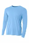A4 Cooling Performance Long Sleeve Tee A4N3165 Light Blue
