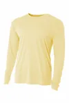 A4 Cooling Performance Long Sleeve Tee A4N3165 Light Yellow