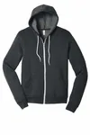 Bella + Canvas Unisex Sponge Fleece Full-Zip Hooded Sweatshirt Dark Grey Heather