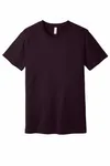 BELLA+CANVAS Unisex Jersey Tee mit kurzen Ärmeln. BC3001 Oxblood Schwarz