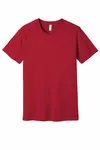 BELLA+CANVAS Unisex Jersey Tee mit kurzen Ärmeln. BC3001 Segeltuch Rot