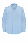 Brooks Brothers Camicia Pinpoint Stretch Senza Rughe BB18000 Blu Newport