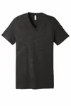 Bella + Canvas T-Shirt unisexe en jersey à manches courtes et col en V Marbre anthracite
