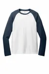 Allmade Unisex Tri-Blend Manica Lunga Colorblock Raglan AL6009 Blu ribelle/Bianco brillante