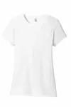 District Women's Perfect Tri Tee. DM130L WHITE