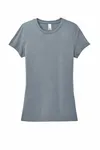 District Women's Perfect Tri Tee. DM130L Flint Blue Heather