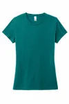 District Women's Perfect Tri Tee. DM130L Heathered Teal