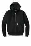 Carhartt Tall Quilted-Flannel-Lined Duck Active Jac. CTT106677 BLACK