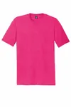 District Perfect Tri Tee. DM130 Fuchsia Frost