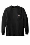 Carhartt Workwear Pocket Long Sleeve T-Shirt. CTK126 BLACK