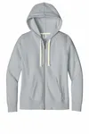 District Women's Re-Fleece Full-Zip Hoodie DT8103 Gris clair chiné
