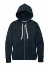 District Women's Re-Fleece Full-Zip Hoodie DT8103 VRAI NAVY