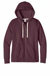 District Women's Re-Fleece Full-Zip Hoodie DT8103 Marron chiné