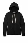 District Women's Re-Fleece Full-Zip Hoodie DT8103 NOIR