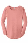 District Women's Perfect Tri Langarm Tunika Tee. DT132L Errötender Frost