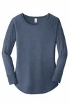 District Women's Perfect Tri Langarm Tunika Tee. DT132L Marinefrost