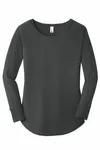 District Women's Perfect Tri Langarm Tunika Tee. DT132L SCHWARZFROST