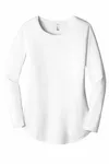 District Women's Perfect Tri Langarm Tunika Tee. DT132L WEISS