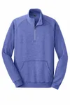 District Leichtes Fleece 1/4-Zip. DM392 Heathered Deep Royal