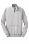 District Leichtes Fleece 1/4-Zip. DM392 Grau meliert
