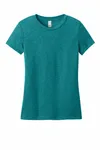 District T-shirt CVC de poids parfait pour femmes DT188 Sarcelle chinée