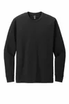District Perfect Blend CVC Long Sleeve Tee DT109 BLACK