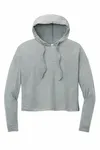 District Donna Perfect Tri Midi Felpa con cappuccio a maniche lunghe DT1390L GRIGIA FRESCA