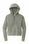 District Women's Perfect Tri Fleece 1/2-Zip Pullover DT1311 GREY FROST