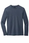 District Very Important Tee Long Sleeve. DT6200 Heathered Navy