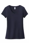 T-shirt Very Important de District pour femmes, col en V. DT6503 Nouvelle marine