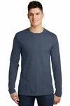 District Very Important Tee Long Sleeve. DT6200 Light Heather Grey