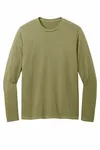 District Wash Langarm-T-Shirt DT2103 Olivgrün