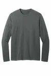 District Wash Langarm-T-Shirt DT2103 Graphit