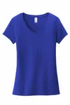 T-shirt Very Important de District pour femmes, col en V. DT6503 Royal profond