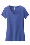 T-shirt Very Important de District pour femmes, col en V. DT6503 Givre royal