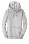 District Women's Lightweight Fleece Hoodie. DM493 Grau meliert
