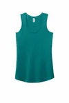 District Women's Perfect Tri Racerback Tank. DM138L Erkältetes Grüngrün