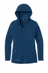 Eddie Bauer Women's Hooded Soft Shell Parka. EB537 Admiral Blue