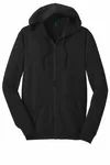 District The Concert Fleece Full-Zip Hoodie. DT800 BLACK