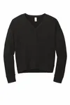 District Women's Perfect Tri Fleece V-Neck Sweatshirt DT1312 NOIR