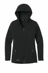Eddie Bauer Women's Hooded Soft Shell Parka. EB537 BLACK